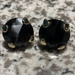 Kendra Scott Earrings- Large Black Studs